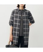 【ジェイ プレス/J.PRESS】の【洗える】SOFT SHEER チェック ロング シャツ ブラウス スレートチェック系|ID: prp329100004599628 ipo3291000000032697332