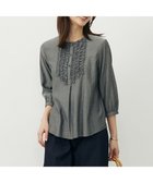 【ジェイ プレス/J.PRESS】の【洗える・速乾・接触冷感】リライムライトローン フリル ブラウス グレーシャンブレー系|ID: prp329100004599635 ipo3291000000032697370