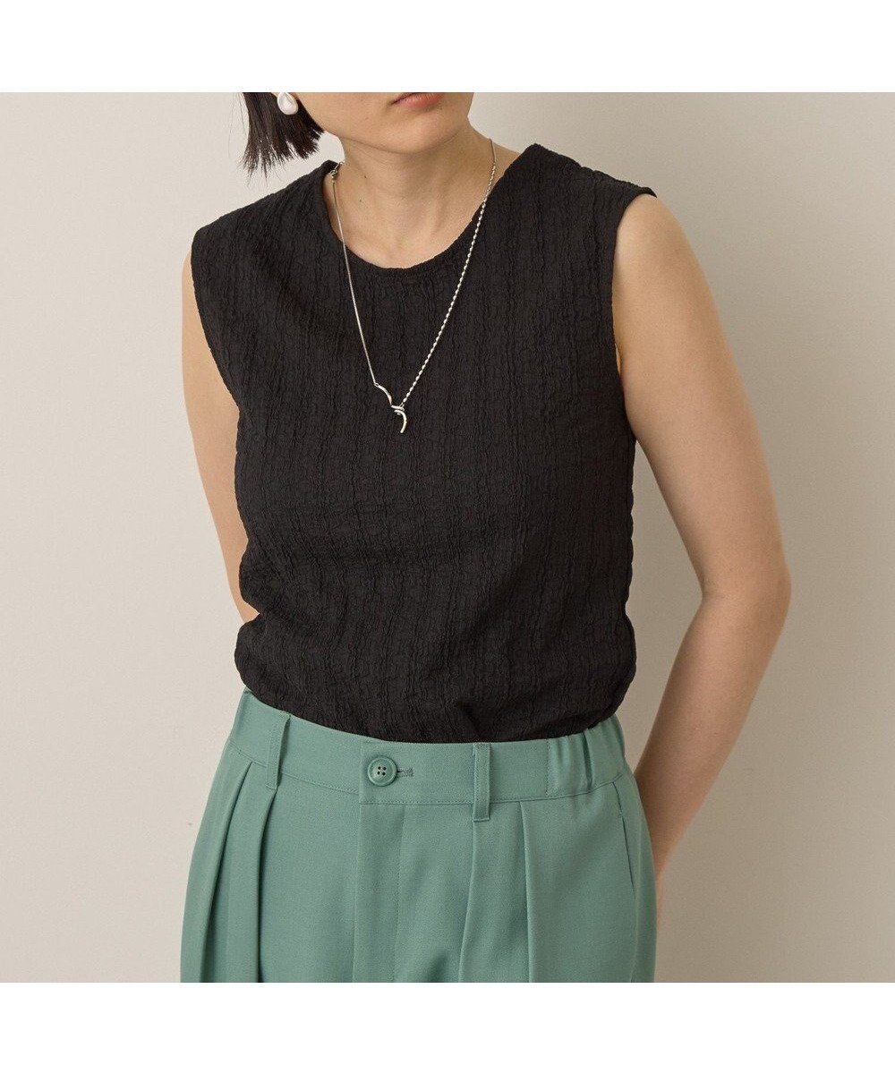 【アメリカンホリック/AMERICAN HOLIC】のフクレジャガードノースリーブトップス インテリア・キッズ・メンズ・レディースファッション・服の通販 founy(ファニー) 　ファッション　Fashion　レディースファッション　Fashion for Women　トップス・カットソー　Cut & Sew Tops　キャミソール&ノースリーブ　Camisoles & Sleeveless Tops　シャツ・ブラウス・オフィスカジュアル　Elegant Blouses & Button-Ups　ロングTシャツ・Tシャツ　Longline T-Shirts & Tees　カットソー・ベーシックTシャツ　Cut-and-Sewn Tops / Stretch Tees & Basics　新作・新入荷　New Arrivals / New In　おすすめ　Recommended / Our Picks　インナー　Innerwear　カットソー　Cut and Sewn Top　ノースリーブ　Sleeveless, No-Sleeve　フィット　Fit, Slim Fit　ポケット　Pocket, Pocket Detail　夏　Summer　春　Spring　S/S・春夏　SS, Spring/Summer, Warm Season　Black|ID: prp329100004599660 ipo3291000000032697512
