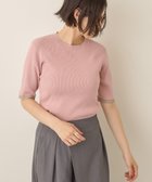 【アメリカンホリック/AMERICAN HOLIC】の袖口バイカラー半袖ニットプルオーバー 人気、トレンドファッション・服の通販 founy(ファニー) ファッション Fashion レディースファッション Fashion for Women トップス・カットソー Cut & Sew Tops ニット Knit Tops & Sweaters カジュアルプルオーバー・ニットトップス Pullovers & Knit Tops / Casual Pullovers おすすめ Recommended / Our Picks セーター Sweater, Knitwear フィット Fit, Slim Fit ポケット Pocket, Pocket Detail 半袖 Short Sleeve, Half Sleeve 夏 Summer 春 Spring S/S・春夏 SS, Spring/Summer, Warm Season thumbnail Pink|ID: prp329100004599664 ipo3291000000033433690