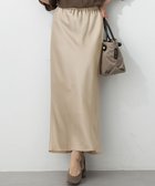 【23区/NIJYUSANKU】の【洗える】テクスチャーサテン ナロー スカート ベージュ系|ID: prp329100004599674 ipo3291000000035700540