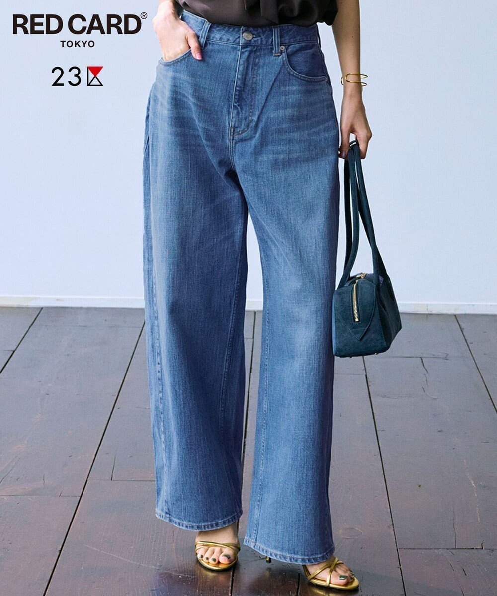 【23区/NIJYUSANKU】の【先行予約/RED CARD TOKYO×23区】カーヴィー デニム パンツ 人気、トレンドファッション・服の通販 founy(ファニー) 　ファッション　Fashion　レディースファッション　Ladies' Fashion Online　パンツ　Pants　デニムパンツ　Denim Pants　インディゴ　Indigo　ウォッシュ　Wash　ヴィンテージ　Vintage　クラシック　Classic　クロップド　Cropped　サロペット　Overalls　シンプル　Simple　ジャケット　Jacket　ストレッチ　Stretch　ストレート　Straight　スリム　Slim　デニム　Denim　トレンド　Trend　パターン　Pattern　プレミアム　Premium　ベーシック　Basic　モダン　Modern　リアル　Real　A/W・秋冬　Aw・Autumn/Winter・Fw・Fall-Winter　S/S・春夏　Ss・Spring/Summer　NEW・新作・新着・新入荷　New Arrivals　夏　Summer　2025年　2025　2025-2026秋冬・A/W　Aw/Autumn/Winter/Fw/Fall/2025-2026　 other-1|ID: prp329100004599681 ipo3291000000032697646