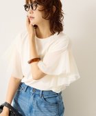 【アメリカンホリック/AMERICAN HOLIC】の袖チュールサイドスリットプルオーバー Ivory|ID: prp329100004599683 ipo3291000000032697656