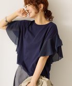【アメリカンホリック/AMERICAN HOLIC】の袖チュールサイドスリットプルオーバー Navy|ID: prp329100004599683 ipo3291000000032697659