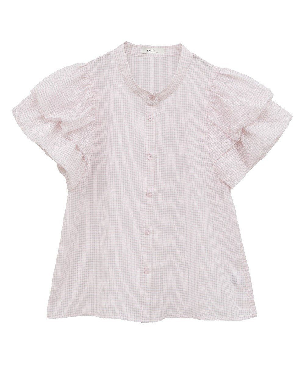 【アースミュージックアンドエコロジー/earth music&ecology】のミニチェックバルーンスリーブブラウス インテリア・キッズ・メンズ・レディースファッション・服の通販 founy(ファニー) ファッション Fashion レディースファッション Fashion for Women トップス・カットソー Cut & Sew Tops シャツ・ブラウス・オフィスカジュアル Elegant Blouses & Button-Ups おすすめ Recommended / Our Picks スリーブ Sleeve, Long Sleeve / Short Sleeve チェック Check, Plaid, Tartan デニム Denim, Jeans Material バルーン Balloon, Balloon Silhouette フェミニン Feminine, Girly ボトム Bottoms, Lower Wear ポケット Pocket, Pocket Detail ワイド Wide, Wide Fit 夏 Summer 春 Spring S/S・春夏 SS, Spring/Summer, Warm Season Pink|ID: prp329100004599707 ipo3291000000033620164