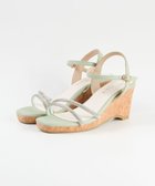 【ボントレ/BONTRE】の【pied du lapan/ピエドラパン】ビジューベルトウエッジサンダル/50756ZI ライトグリーン|ID: prp329100004599716 ipo3291000000032697863