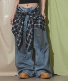 【ウィゴー/WEGO】のフェイクシャツスリーブデニム ブルー|ID: prp329100004599729 ipo3291000000032697947