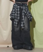 【ウィゴー/WEGO】のフェイクシャツスリーブデニム ブラック|ID: prp329100004599729 ipo3291000000032697951
