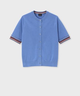 【ポール スミス/Paul Smith】のデザイン ステッチ 半袖 カーディガン 人気、トレンドファッション・服の通販 founy(ファニー) ファッション Fashion レディースファッション Fashion for Women トップス・カットソー Cut & Sew Tops カーディガン・羽織り Layered Style Cardigans おすすめ Recommended / Our Picks カーディガン Cardigan, Knitwear コンパクト Compact, Small Size ジャケット Jacket, Outerwear ストライプ Stripe, Striped Pattern フェミニン Feminine, Girly 半袖 Short Sleeve, Half Sleeve 夏 Summer S/S・春夏 SS, Spring/Summer, Warm Season A/W・秋冬 Autumn/Winter 羽織 Haori, Light Jacket |ID:prp329100004599747
