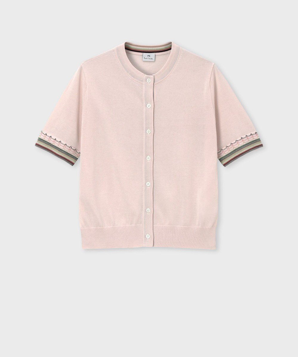【ポール スミス/Paul Smith】のデザイン ステッチ 半袖 カーディガン インテリア・キッズ・メンズ・レディースファッション・服の通販 founy(ファニー) 　ファッション　Fashion　レディースファッション　Ladies' Fashion Online　トップス・カットソー　Tops/Tshirt　カーディガン　Cardigans　NEW・新作・新着・新入荷　New Arrivals　おすすめ　Recommend　カーディガン　Cardigan　コンパクト　Compact　ジャケット　Jacket　ストライプ　Stripe　フェミニン　Feminine　半袖　Short Sleeve　夏　Summer　S/S・春夏　Ss・Spring/Summer　A/W・秋冬　Aw・Autumn/Winter・Fw・Fall-Winter　羽織　Haori　エクリュ|ID: prp329100004599747 ipo3291000000032698050