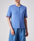 【ポール スミス/Paul Smith】のデザイン ステッチ 半袖 カーディガン 人気、トレンドファッション・服の通販 founy(ファニー) ファッション Fashion レディースファッション Fashion for Women トップス・カットソー Cut & Sew Tops カーディガン・羽織り Layered Style Cardigans おすすめ Recommended / Our Picks カーディガン Cardigan, Knitwear コンパクト Compact, Small Size ジャケット Jacket, Outerwear ストライプ Stripe, Striped Pattern フェミニン Feminine, Girly 半袖 Short Sleeve, Half Sleeve 夏 Summer S/S・春夏 SS, Spring/Summer, Warm Season A/W・秋冬 Autumn/Winter 羽織 Haori, Light Jacket thumbnail サックスブルー|ID: prp329100004599747 ipo3291000000033518381