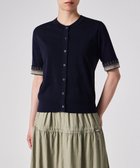 【ポール スミス/Paul Smith】のデザイン ステッチ 半袖 カーディガン ネイビー|ID: prp329100004599747 ipo3291000000033655286