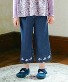 【エニファム/any FAM / KIDS】のスカラップ×刺繍デニムパンツ ネイビー|ID: prp329100004600466 ipo3291000000032707507