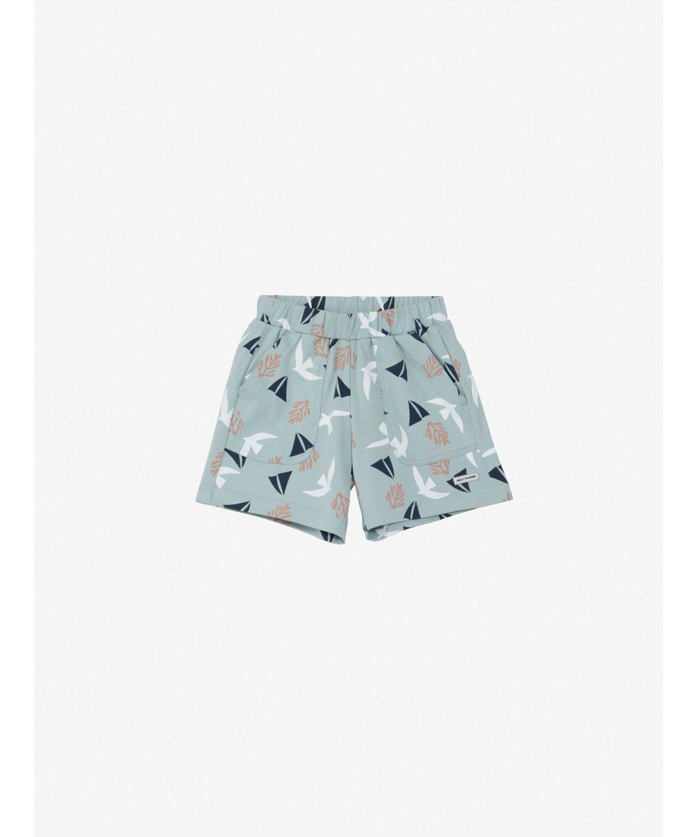 【ヘリーハンセン/HELLY HANSEN / KIDS】の【キッズ・抗菌防臭・記名ラベル付】グラフィックプリントショーツ インテリア・キッズ・メンズ・レディースファッション・服の通販 founy(ファニー) 　ファッション　Fashion　キッズファッション　Fashion for Kids　ボトムス　Bottoms　おすすめ　Recommended / Our Picks　なめらか　Smooth, Silky Texture　シャーリング　Shirring, Ruched　ショーツ　Shorts, Short Pants　ストレッチ　Stretch, Stretchy Fabric　セットアップ　Set-Up, Coordinated Outfit　ドローコード　Drawcord, Drawstring Cord　ベビー　Baby, Babywear　モチーフ　Motif, Design Theme　リラックス　Relax, Relaxed Fit　抗菌　Antibacterial, Bacteria-Resistant　ミスティグレー|ID: prp329100004600468 ipo3291000000032707563