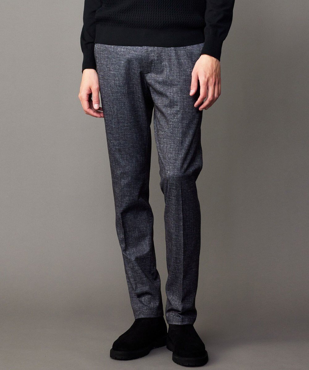 【ジョセフ アブード/JOSEPH ABBOUD / MEN】の【ストレッチ/セットアップ/弱撥水】フランネル ジャージ パンツ インテリア・キッズ・メンズ・レディースファッション・服の通販 founy(ファニー) 　ファッション　Fashion　メンズファッション　Fashion for Men　ボトムス　Bottoms　シャーリング　Shirring, Ruched　ストレッチ　Stretch, Stretchy Fabric　スラックス　Slacks, Dress Pants　セットアップ　Set-Up, Coordinated Outfit　プリント　Print, Printed Pattern　A/W・秋冬　Autumn/Winter　グレー系|ID: prp329100004600473 ipo3291000000032707801