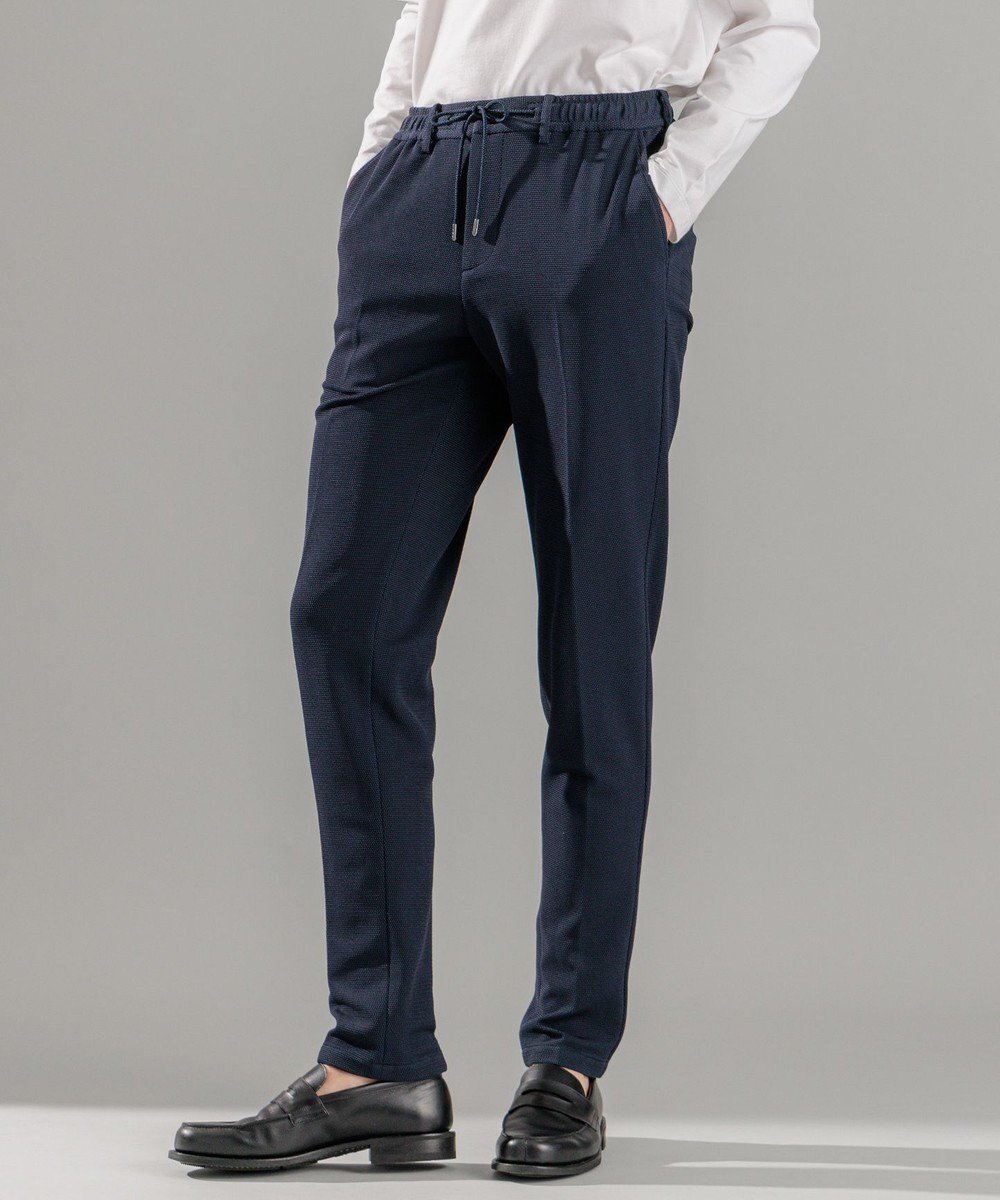 【ジョゼフ オム/JOSEPH HOMME / MEN】のソフトタックジャージー / PEGG CONVERTIBLE インテリア・キッズ・メンズ・レディースファッション・服の通販 founy(ファニー) 　ファッション　Fashion　メンズファッション　Fashion for Men　ボトムス　Bottoms　春　Spring　セットアップ　Set-Up, Coordinated Outfit　テーパード　Tapered, Tapered Pants　ドローコード　Drawcord, Drawstring Cord　ポケット　Pocket, Pocket Detail　ループ　Loop, Loop Knit　レギュラー　Regular, Standard Fit　S/S・春夏　SS, Spring/Summer, Warm Season　夏　Summer　エレガント 上品　Elegant　ネイビー系|ID: prp329100004600475 ipo3291000000032707836