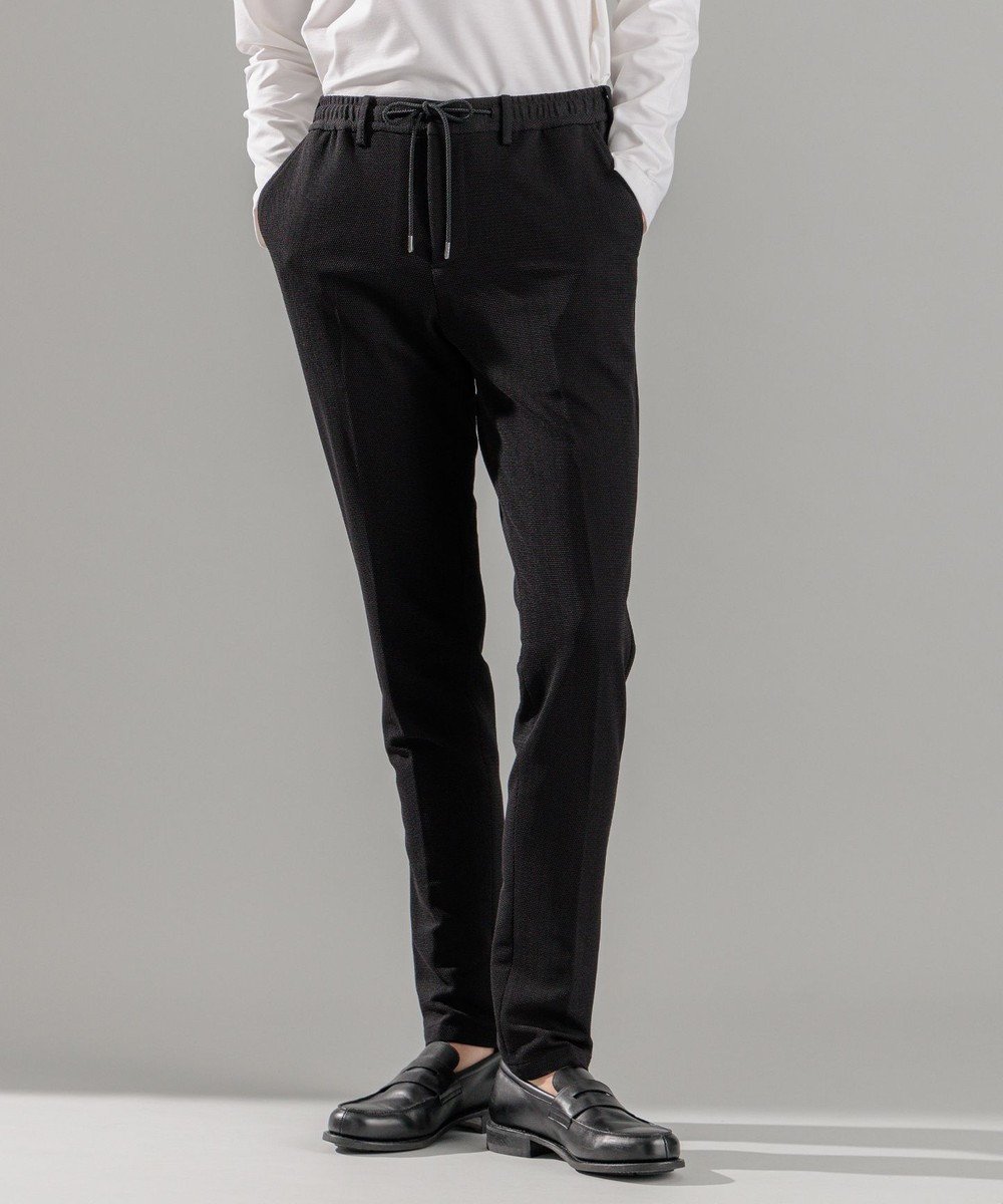 【ジョゼフ オム/JOSEPH HOMME / MEN】のソフトタックジャージー / PEGG CONVERTIBLE インテリア・キッズ・メンズ・レディースファッション・服の通販 founy(ファニー) 　ファッション　Fashion　メンズファッション　Fashion for Men　ボトムス　Bottoms　春　Spring　セットアップ　Set-Up, Coordinated Outfit　テーパード　Tapered, Tapered Pants　ドローコード　Drawcord, Drawstring Cord　ポケット　Pocket, Pocket Detail　ループ　Loop, Loop Knit　レギュラー　Regular, Standard Fit　S/S・春夏　SS, Spring/Summer, Warm Season　夏　Summer　エレガント 上品　Elegant　ブラック系|ID: prp329100004600475 ipo3291000000032707839