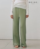 【ベイジ,/BEIGE,】の【BEIGE,ecru/WEB限定・洗える】LOOP BACK / コットンワイドストレートパンツ Leaf|ID: prp329100004600507 ipo3291000000032708340