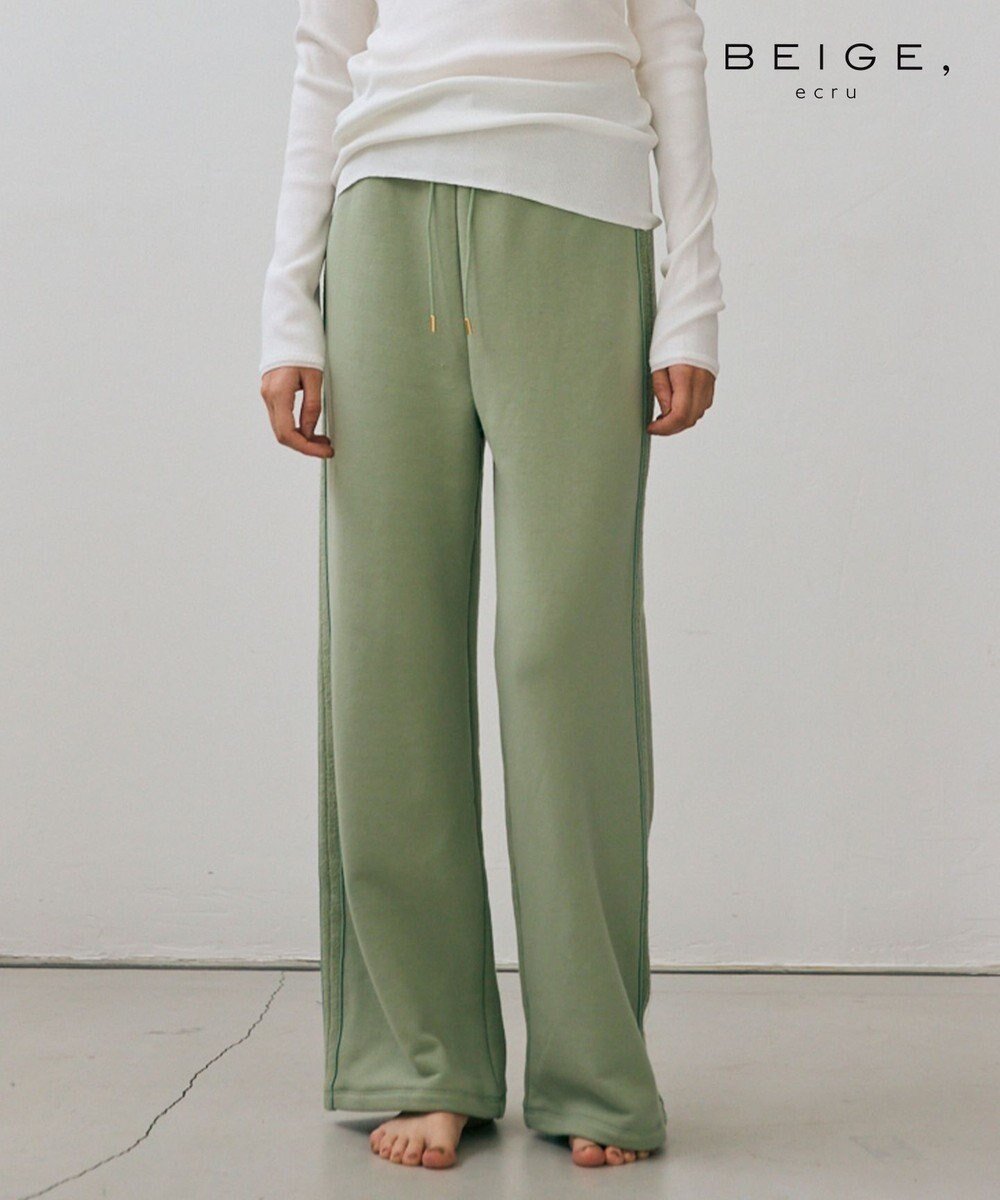 【ベイジ,/BEIGE,】の【BEIGE,ecru/WEB限定・洗える】LOOP BACK / コットンワイドストレートパンツ インテリア・キッズ・メンズ・レディースファッション・服の通販 founy(ファニー) 　ファッション　Fashion　レディースファッション　Fashion for Women　パンツ　Pants & Trousers　ワイド　Wide, Wide Fit　夏　Summer　S/S・春夏　SS, Spring/Summer, Warm Season　洗える　Machine Washable　A/W・秋冬　Autumn/Winter　Leaf|ID: prp329100004600507 ipo3291000000032708340
