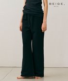 【ベイジ,/BEIGE,】の【BEIGE,ecru/WEB限定・洗える】LOOP BACK / コットンワイドストレートパンツ Black|ID: prp329100004600507 ipo3291000000032708341