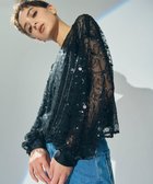 【グレース コンチネンタル/GRACE CONTINENTAL】のスパンコールチュールトップ 人気、トレンドファッション・服の通販 founy(ファニー) ファッション Fashion レディースファッション Fashion for Women トップス・カットソー Cut & Sew Tops シャツ・ブラウス・オフィスカジュアル Elegant Blouses & Button-Ups コンシャス Conscious, Bodycon シアー Sheer, See-Through スパンコール Sequins, Sequin Embellishment ダウン Down, Puffer チュール Tulip, Tulip Motif デニム Denim, Jeans Material エレガント 上品 Elegant A/W・秋冬 Autumn/Winter thumbnail ブラック|ID: prp329100004600512 ipo3291000000032708370