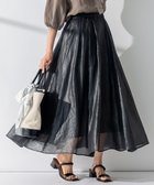 【23区/NIJYUSANKU】の【洗える】グロッシーボイル タック スカート ブラック系|ID: prp329100004600516 ipo3291000000032708406