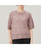【自由区/JIYU-KU】の【洗える】カラーミックスメッシュリネン ニット レッド系|ID: prp329100004600520 ipo3291000000032708432