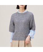 【自由区/JIYU-KU】の【洗える】カラーミックスメッシュリネン ニット ブルー系|ID: prp329100004600520 ipo3291000000032708434