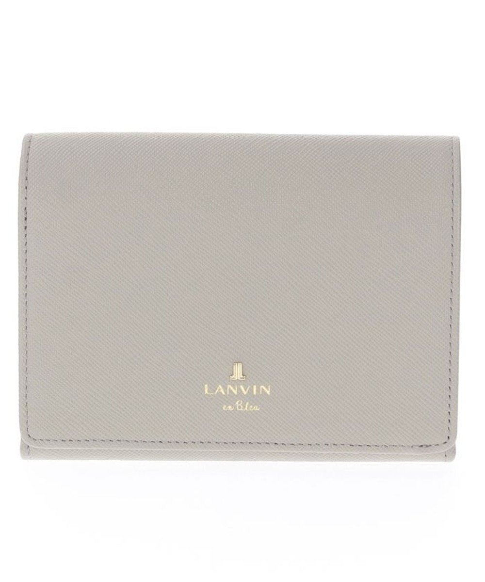 【ランバン オン ブルー/LANVIN en Bleu】のリュクサンブールカラー 二つ折り被せ財布 インテリア・キッズ・メンズ・レディースファッション・服の通販 founy(ファニー) 　ファッション　Fashion　レディースファッション　Fashion for Women　ミニ財布・二つ折り財布　Wallets & Card Cases　人気　Popular, Best Seller　財布　Wallet, Purse　グレー|ID: prp329100004600527 ipo3291000000032708467