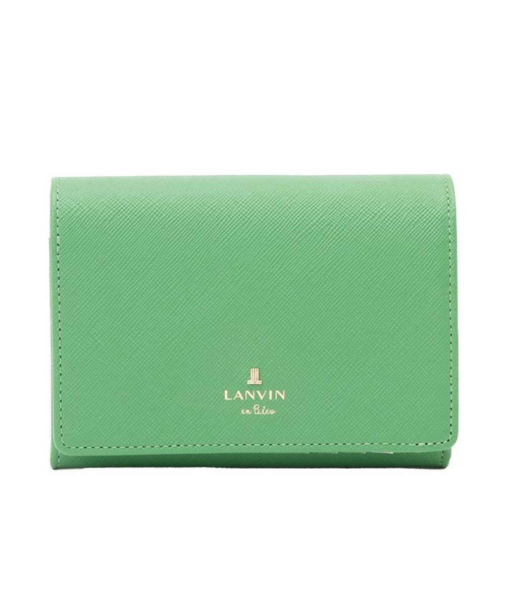 【ランバン オン ブルー/LANVIN en Bleu】のリュクサンブールカラー 二つ折り被せ財布 インテリア・キッズ・メンズ・レディースファッション・服の通販 founy(ファニー) 　ファッション　Fashion　レディースファッション　Fashion for Women　ミニ財布・二つ折り財布　Wallets & Card Cases　人気　Popular, Best Seller　財布　Wallet, Purse　グリーン|ID: prp329100004600527 ipo3291000000032708469