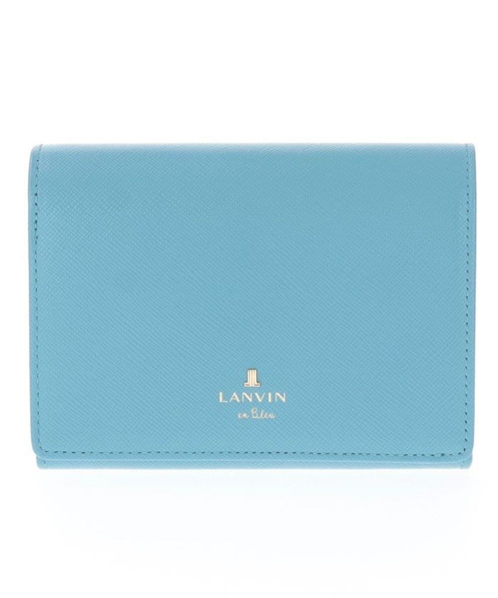 【ランバン オン ブルー/LANVIN en Bleu】のリュクサンブールカラー 二つ折り被せ財布 インテリア・キッズ・メンズ・レディースファッション・服の通販 founy(ファニー) 　ファッション　Fashion　レディースファッション　Fashion for Women　ミニ財布・二つ折り財布　Wallets & Card Cases　人気　Popular, Best Seller　財布　Wallet, Purse　ブルー|ID: prp329100004600527 ipo3291000000032708471