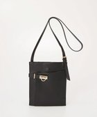 【トプカピ/TOPKAPI】の【TREASURE TOPKAPI】ベルトデザイン レザー フラット ショルダーバッグ ブラック|ID: prp329100004600554 ipo3291000000032708671