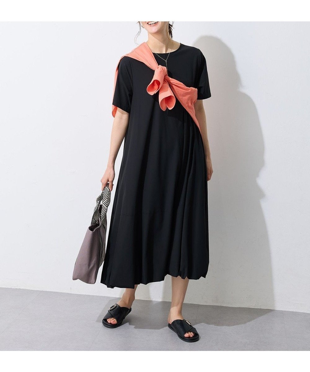 【エニー/ANY】の【洗濯機可/撥水】バルーンシルエットワンピース インテリア・キッズ・メンズ・レディースファッション・服の通販 founy(ファニー) 　ファッション　Fashion　レディースファッション　Fashion for Women　ワンピース　Dresses　サンダル　Sandals, Summer Shoes　スニーカー　Sneakers, Trainers　バランス　Balance, Style Balance　バルーン　Balloon, Balloon Silhouette　リラックス　Relax, Relaxed Fit　夏　Summer　春　Spring　S/S・春夏　SS, Spring/Summer, Warm Season　ブラック|ID: prp329100004600616 ipo3291000000033617573