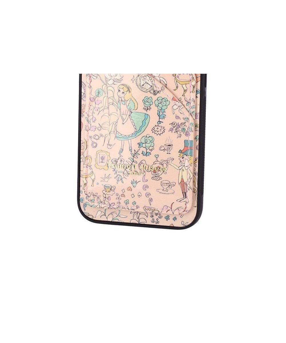 【ツモリチサト キャリー/tsumori chisato CARRY】の不思議の国のアリス iPhoneケース バックカバー (iPhone 13 / 14対応) インテリア・キッズ・メンズ・レディースファッション・服の通販 founy(ファニー) 　ファッション　Fashion　レディースファッション　Fashion for Women　バッグ　Bags　iPhone アイフォーン　iPhone　エナメル　Patent Leather　キャラクター　Character, Licensed Characters　スポーツ　Sports, Activewear　プリント　Print, Printed Pattern　ポケット　Pocket, Pocket Detail　モバイル　Mobile, Smartphone　財布　Wallet, Purse　ピンク|ID: prp329100004600650 ipo3291000000032709552