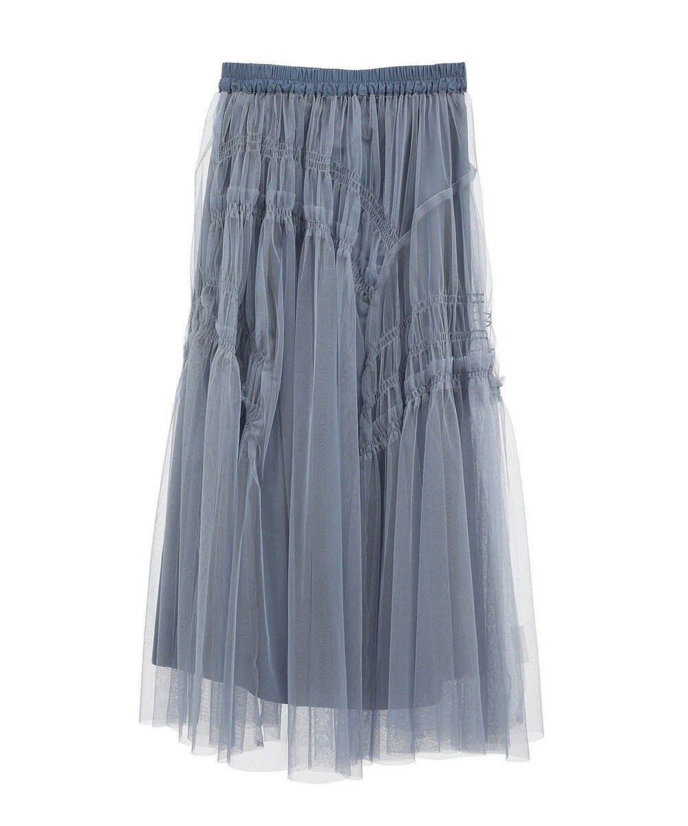 【アースミュージックアンドエコロジー/earth music&ecology】のシャーリングギャザーチュールスカート インテリア・キッズ・メンズ・レディースファッション・服の通販 founy(ファニー) ファッション Fashion レディースファッション Fashion for Women スカート Skirts おすすめ Recommended / Our Picks シアー Sheer, See-Through フェミニン Feminine, Girly ポケット Pocket, Pocket Detail ランダム Random, Irregular A/W・秋冬 Autumn/Winter Blue|ID: prp329100004600717 ipo3291000000033660859