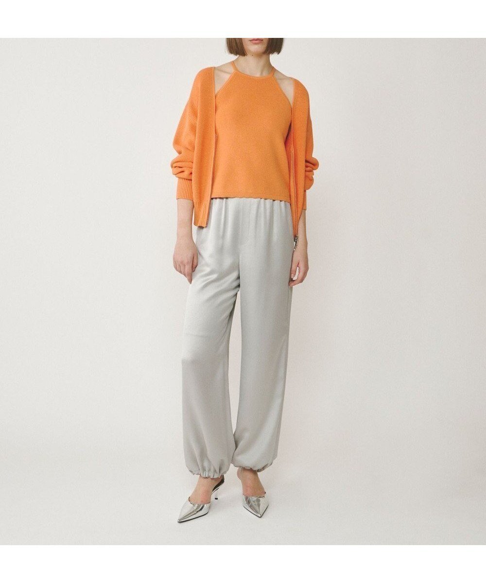 【グレース コンチネンタル/GRACE CONTINENTAL】のハイゲージ畦ニットトップ インテリア・キッズ・メンズ・レディースファッション・服の通販 founy(ファニー) 　ファッション　Fashion　レディースファッション　Fashion for Women　トップス・カットソー　Cut & Sew Tops　ニット　Knit Tops & Sweaters　おすすめ　Recommended / Our Picks　カーディガン　Cardigan, Knitwear　キャミソール　Camisole, Spaghetti Strap Top　セットアップ　Set-Up, Coordinated Outfit　セーター　Sweater, Knitwear　夏　Summer　春　Spring　S/S・春夏　SS, Spring/Summer, Warm Season　畦　Ribbed Knit　オレンジ|ID: prp329100004600720 ipo3291000000033621179