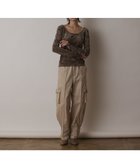 【グレース コンチネンタル/GRACE CONTINENTAL】のナイロンジップカーゴパンツ ベージュ|ID: prp329100004600723 ipo3291000000032710184
