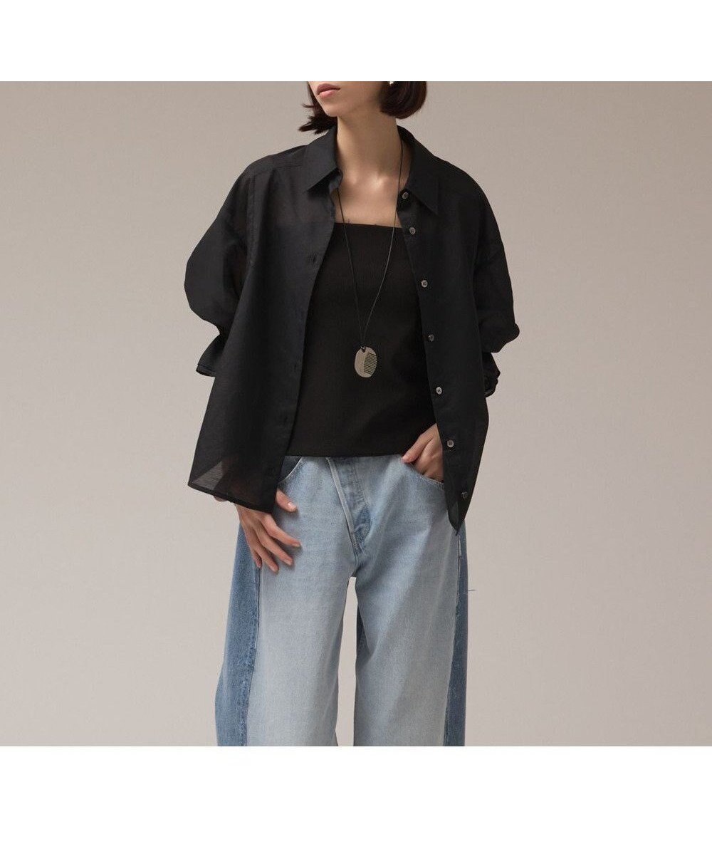 【グレース コンチネンタル/GRACE CONTINENTAL】のドルマンシャツ インテリア・キッズ・メンズ・レディースファッション・服の通販 founy(ファニー) 　ファッション　Fashion　レディースファッション　Fashion for Women　トップス・カットソー　Cut & Sew Tops　シャツ・ブラウス・オフィスカジュアル　Elegant Blouses & Button-Ups　新作・新入荷　New Arrivals / New In　おすすめ　Recommended / Our Picks　イレギュラー　Irregular Design　カフス　Cuff Design　シンプル　Simple, Minimal　タンク　Tank Top, Sleeveless Top　トレンド　Trend, Trending Now　エレガント 上品　Elegant　夏　Summer　春　Spring　S/S・春夏　SS, Spring/Summer, Warm Season　ブラック|ID: prp329100004600730 ipo3291000000032710224