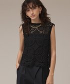 【グレース コンチネンタル/GRACE CONTINENTAL】のサークルレースノースリーブトップ 人気、トレンドファッション・服の通販 founy(ファニー) ファッション Fashion レディースファッション Fashion for Women トップス・カットソー Cut & Sew Tops キャミソール&ノースリーブ Camisoles & Sleeveless Tops スカラップ Scallop, Scalloped Edge ノースリーブ Sleeveless, No-Sleeve フェミニン Feminine, Girly フリル Frill, Ruffle レース Lace, Lace Fabric エレガント 上品 Elegant 夏 Summer 春 Spring S/S・春夏 SS, Spring/Summer, Warm Season thumbnail ブラック|ID: prp329100004600732 ipo3291000000033069697
