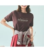 【エニィ スィス/any SiS】の【洗える】ロゴ刺繍 Tシャツ ブラウンスパンコール|ID: prp329100004600733 ipo3291000000034295278