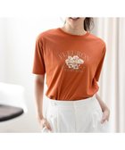 【エニィ スィス/any SiS】の【洗える】ロゴ刺繍 Tシャツ オレンジフラワー|ID: prp329100004600733 ipo3291000000034295279