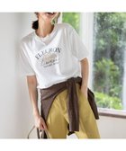 【エニィ スィス/any SiS】の【洗える】ロゴ刺繍 Tシャツ オフフラワー|ID: prp329100004600733 ipo3291000000034295280
