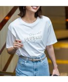 【エニィ スィス/any SiS】の【洗える】ロゴ刺繍 Tシャツ オフスパンコール|ID: prp329100004600733 ipo3291000000034295281