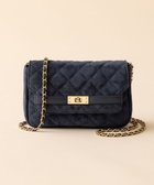 【23区/NIJYUSANKU】のスエード キルティング ショルダーバッグ ダルブルー系|ID: prp329100004600749 ipo3291000000032710302