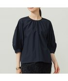 【自由区/JIYU-KU】の【洗える】シアーソフトシャンブレークロップド丈 ブラウス ネイビー|ID: prp329100004600754 ipo3291000000032710333