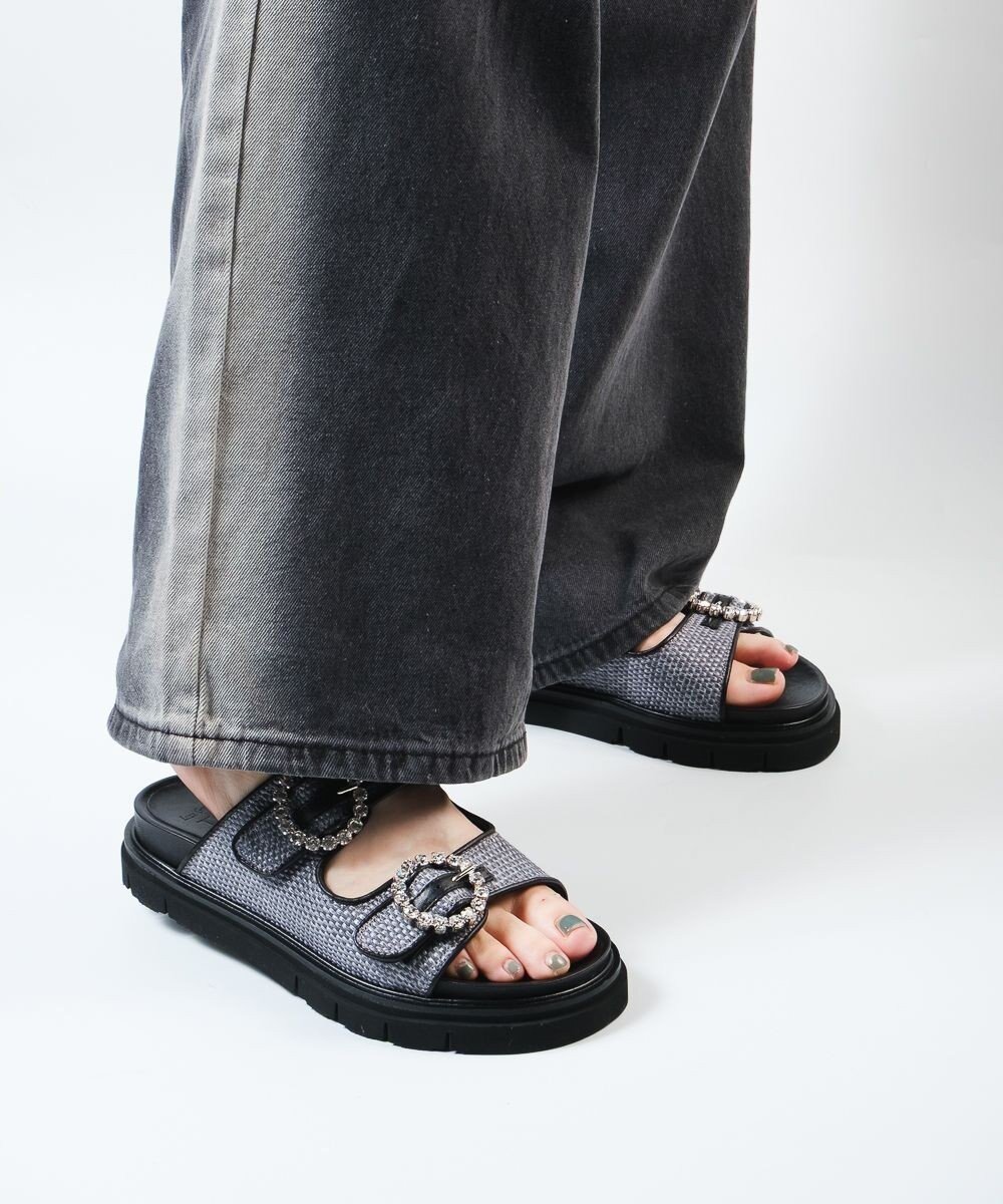 【ボントレ/BONTRE】の【LucaGrossi/ルカグロッシ】ビジュー厚底ラフィアサンダル/ L116S-VS 人気、トレンドファッション・服の通販 founy(ファニー) 　ファッション　Fashion　レディースファッション　Fashion for Women　イタリア　Italy　厚底　Platform Shoes　春　Spring　サンダル　Sandals, Summer Shoes　ビジュー　Bijou, Jewel-like Accent　フィット　Fit, Slim Fit　ラフィア　Raffia, Natural Straw　リゾート　Resort, Vacation Style　S/S・春夏　SS, Spring/Summer, Warm Season　新作・新入荷　New Arrivals / New In　夏　Summer　エレガント 上品　Elegant　 other-1|ID: prp329100004600781 ipo3291000000032710418