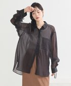 【アースミュージックアンドエコロジー/earth music&ecology】のバックドロストシアーストライプオーバーシャツ 人気、トレンドファッション・服の通販 founy(ファニー) ファッション Fashion レディースファッション Fashion for Women トップス・カットソー Cut & Sew Tops シャツ・ブラウス・オフィスカジュアル Elegant Blouses & Button-Ups 新作・新入荷 New Arrivals / New In おすすめ Recommended / Our Picks ギャザー Gathered, Ruffled シンプル Simple, Minimal ストライプ Stripe, Striped Pattern フロント Front, Front Design ヘムライン Hemline, Bottom Cut ポケット Pocket, Pocket Detail モノトーン Monotone, Black and White 夏 Summer 春 Spring S/S・春夏 SS, Spring/Summer, Warm Season 無地 Plain, Solid Color thumbnail Black|ID: prp329100004600783 ipo3291000000032710432