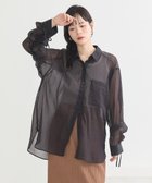 【アースミュージックアンドエコロジー/earth music&ecology】のバックドロストシアーストライプオーバーシャツ 人気、トレンドファッション・服の通販 founy(ファニー) ファッション Fashion レディースファッション Fashion for Women トップス・カットソー Cut & Sew Tops シャツ・ブラウス・オフィスカジュアル Elegant Blouses & Button-Ups おすすめ Recommended / Our Picks ギャザー Gathered, Ruffled シンプル Simple, Minimal ストライプ Stripe, Striped Pattern フロント Front, Front Design ヘムライン Hemline, Bottom Cut ポケット Pocket, Pocket Detail モノトーン Monotone, Black and White 夏 Summer 春 Spring S/S・春夏 SS, Spring/Summer, Warm Season 無地 Plain, Solid Color thumbnail Black|ID: prp329100004600783 ipo3291000000033400127