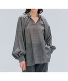 【ベイジ,/BEIGE,】の【洗える】MOYE / シアーウールパフスリーブブラウス Charcoal|ID: prp329100004600798 ipo3291000000033069058