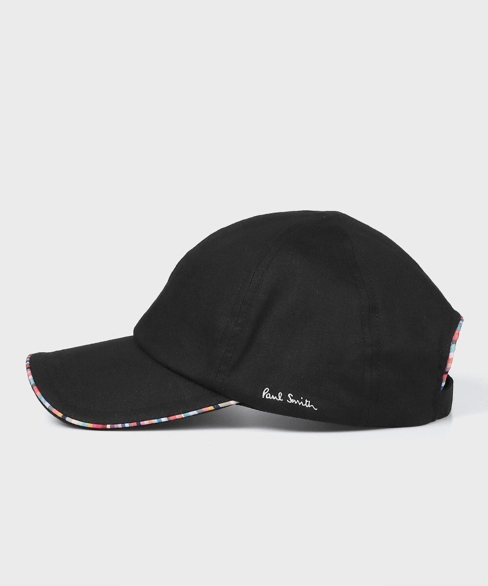 【ポール スミス/Paul Smith】のスワールパイピング キャップ インテリア・キッズ・メンズ・レディースファッション・服の通販 founy(ファニー) 　ファッション　Fashion　レディースファッション　Fashion for Women　キャップ&ハット　Hats & Caps　新作・新入荷　New Arrivals / New In　キャップ　Cap, Baseball Cap　パイピング　Piping, Trim Design　ミックス　Mix, Mixed Style　リネン　Linen, Linen Fabric　帽子　Hat, Headwear　ブラック|ID: prp329100004600806 ipo3291000000032710530